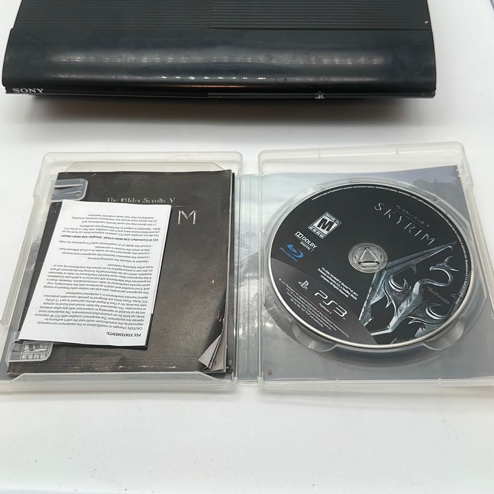 Sony Playstation 3 PS3 Super Slim 500GB CECH-4301C Black Console Bundle 3 Games - Picture 6 of 9